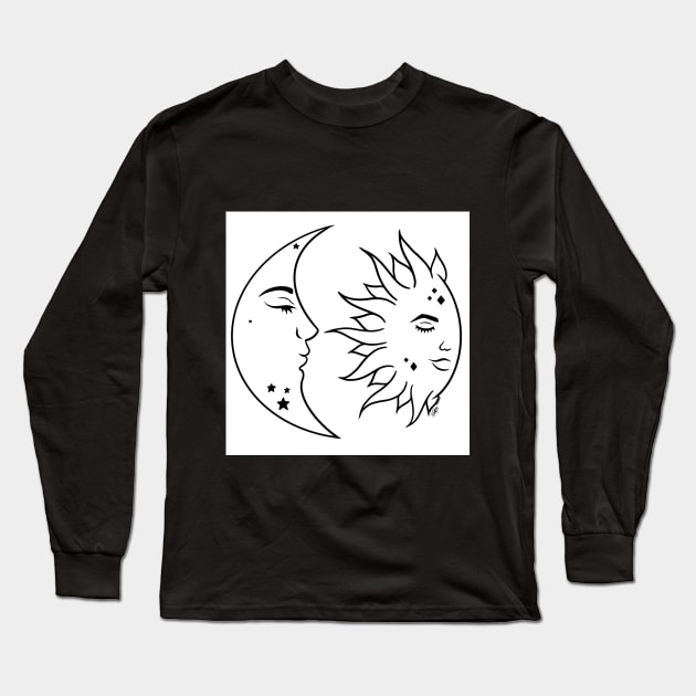 Sun & Moon - Rising Long Sleeve T-Shirt by MayGreenAbgrall